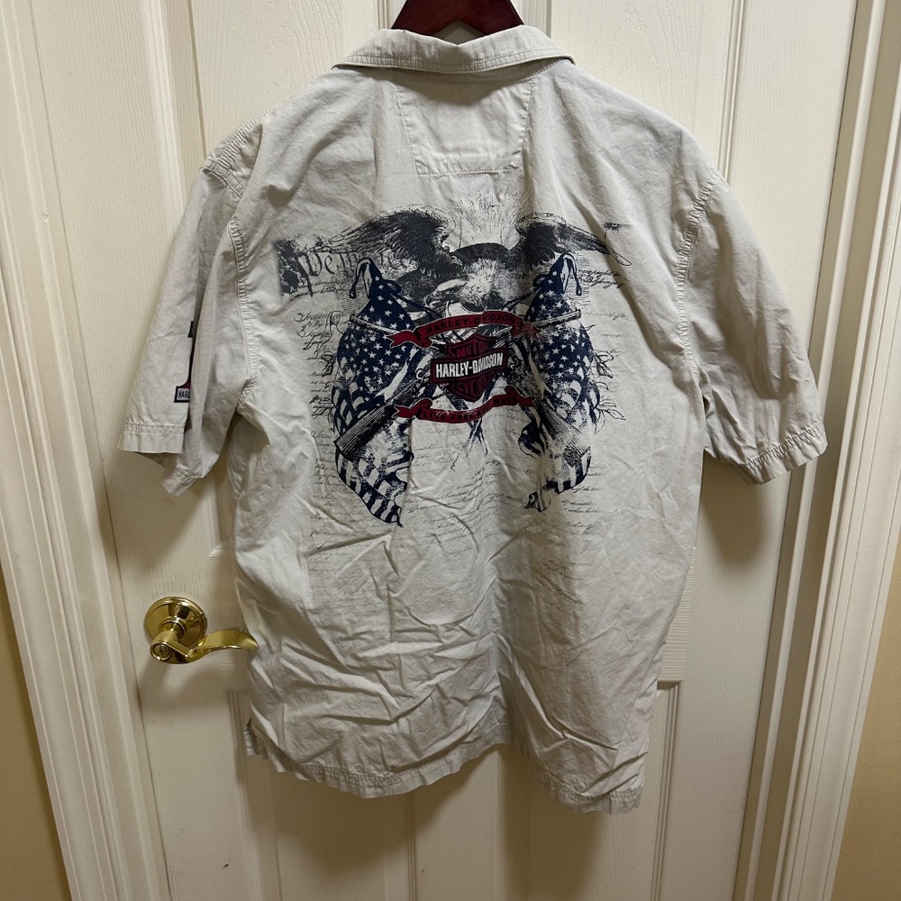 Harley-Davidson Riding Button Shirt Large - Picture 5 of 7
